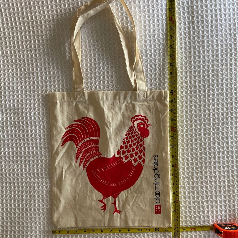 Bloomingdale's Collectable Lunar New Year Tote 2017 Year of the Rooster